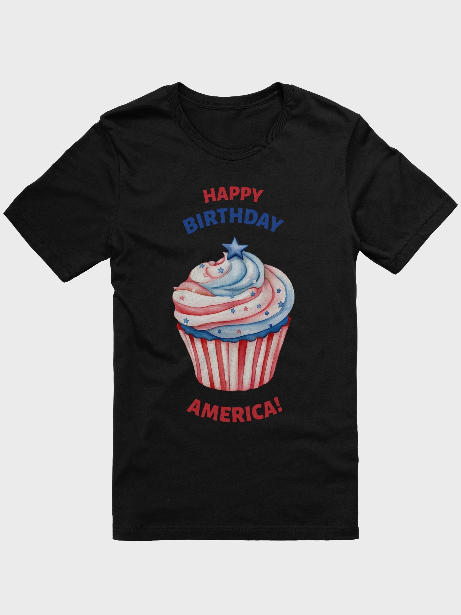 Patriotic Birthday Cupcake T-Shirt product image (3)