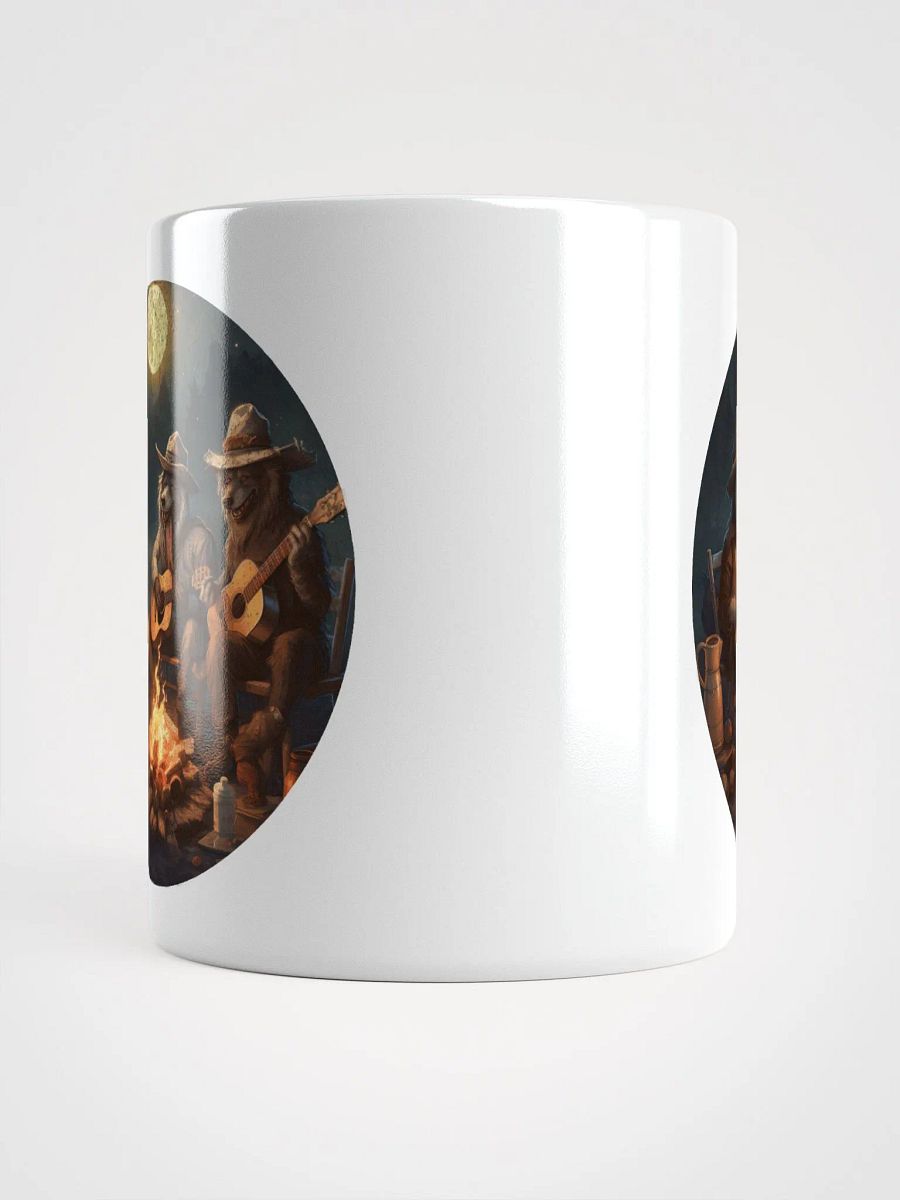 Cute Dogs enjoying a campfire and playing music product image (5)