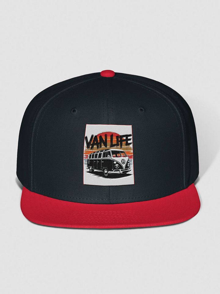 Red "Van Life" Snapback Cap product image (1)