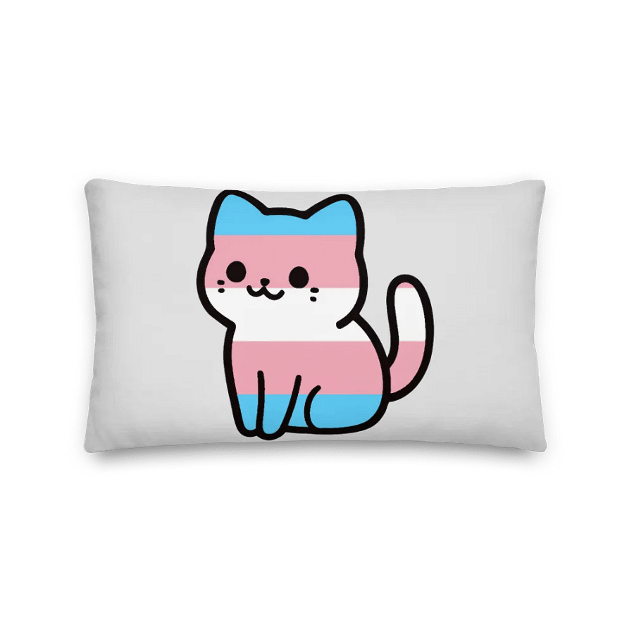 Transgender Pride Kitty Pillow product image (11)