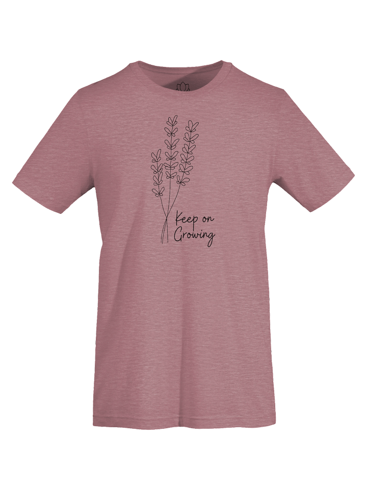 “Keep On Growing” – Lavender Line Art Supersoft Tee product image (8)