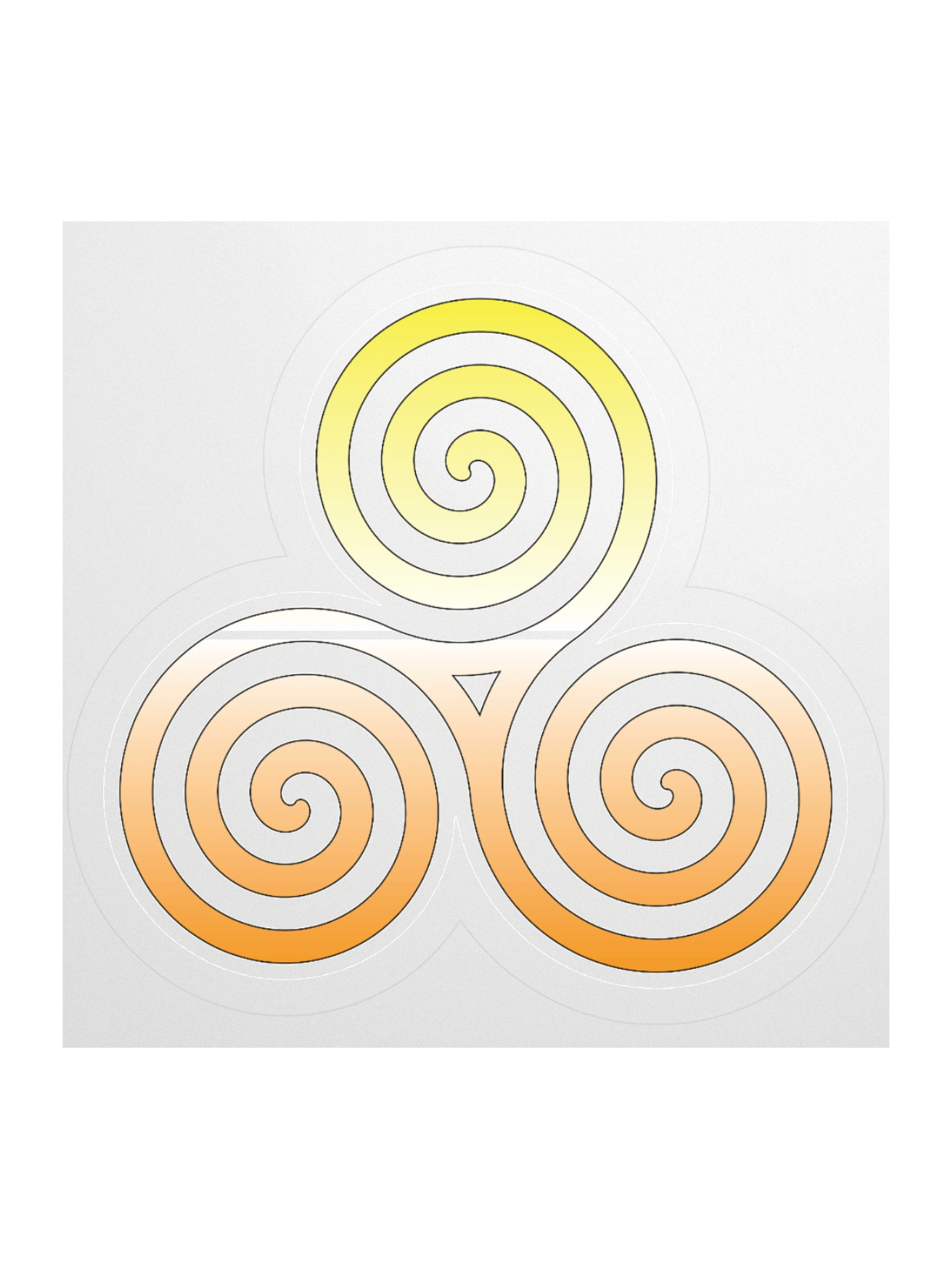 Maverique Pride Gradient Celtic Triskelion Sticker product image (2)