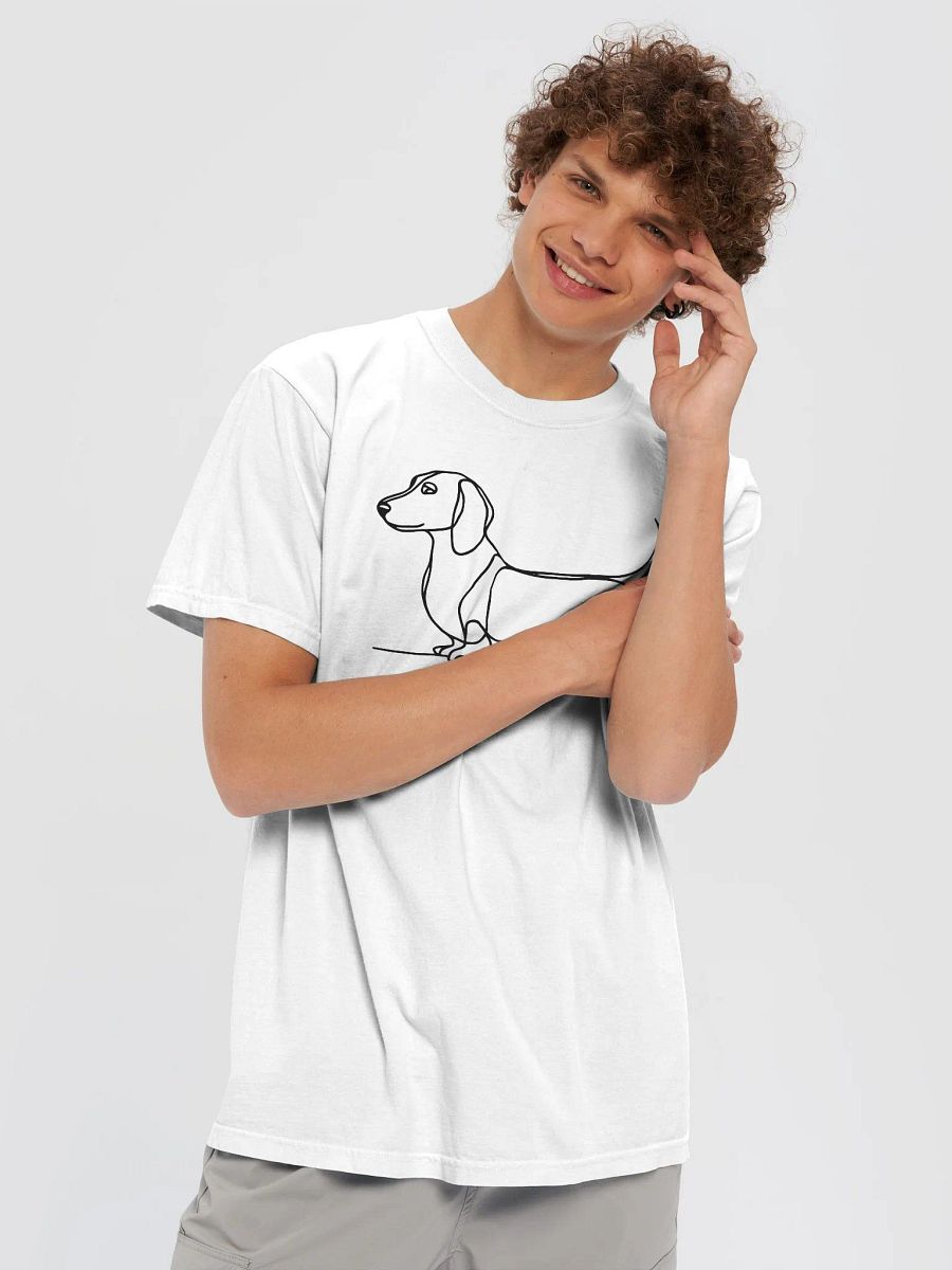 Dachshund Lover's T-Shirt with Minimalistic Line Art Design product image (19)