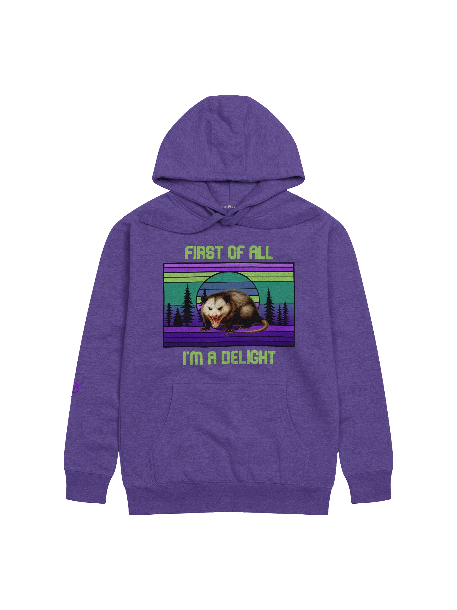 PASP Possum “I’m A Delight” Hoodie – Classic PASP Edition product image (5)