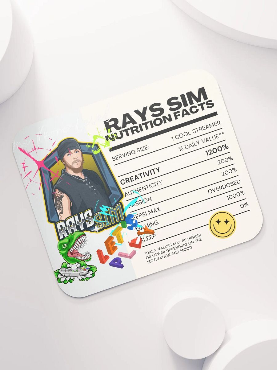 RAY'S SIM NUTRITION FACTS Mouse Pad product image (7)