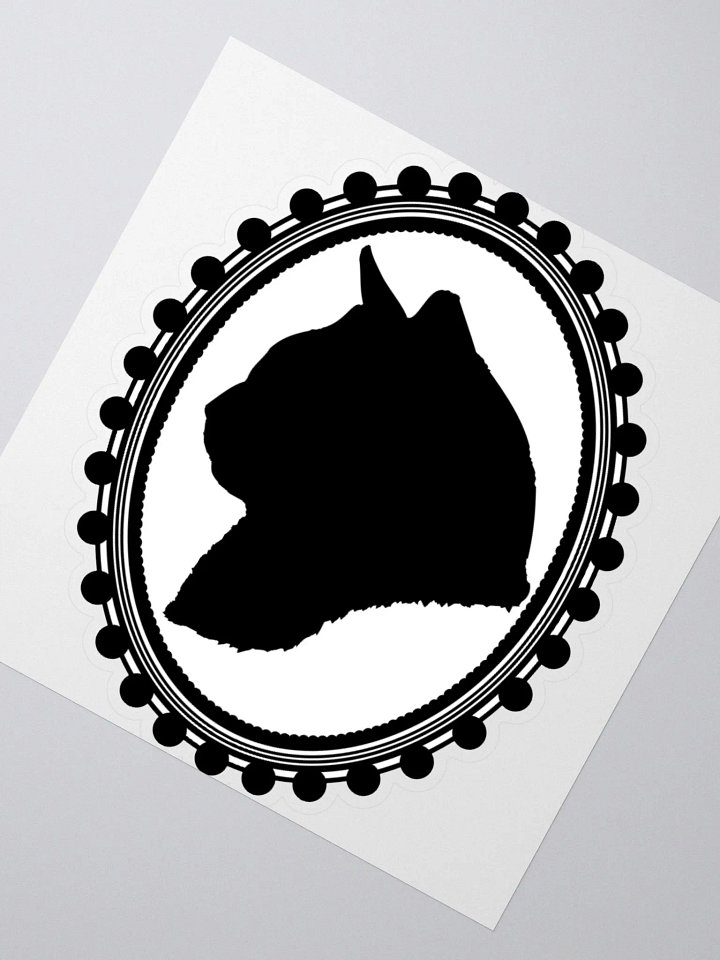 Cat Silhouette: To the Left Sticker product image (2)