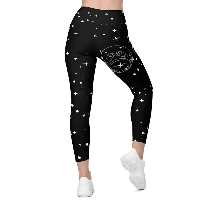 Starry Cancer Crossover Leggings with Pockets product image (2)