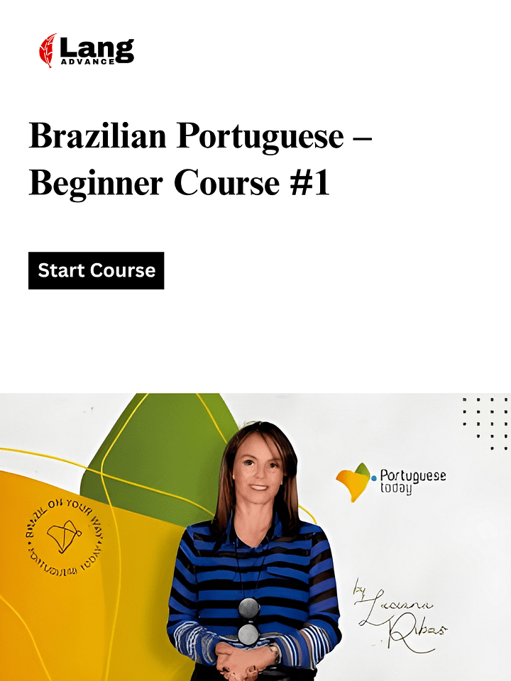 Brazilian Portuguese Language Course #1-for Beginners product image (1)