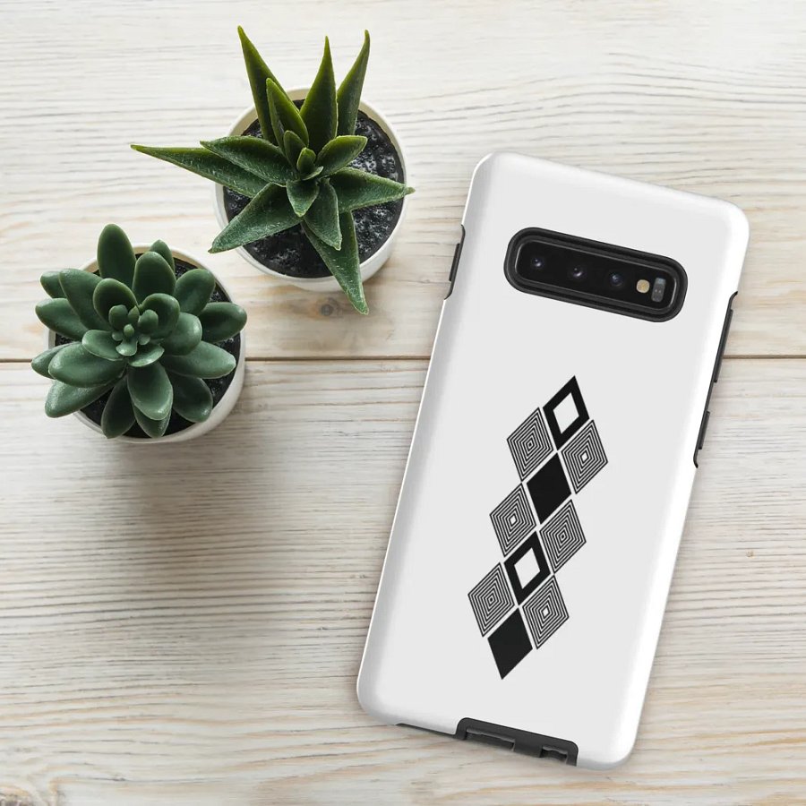 Black and white triangle design Tough Case for Samsung® product image (49)