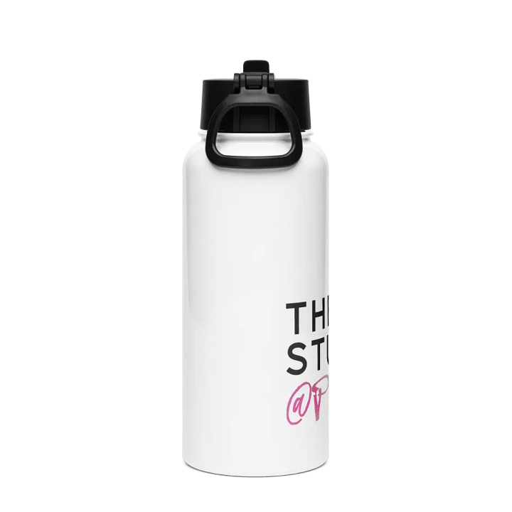 Insulated 32oz Water Bottle | White with Main Studio Logo product image (2)