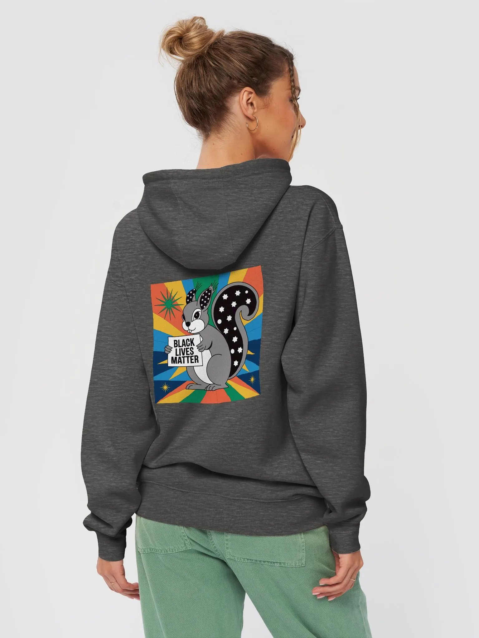 Premium, super soft Hoodie: Front and back pooky for blm product image (4)
