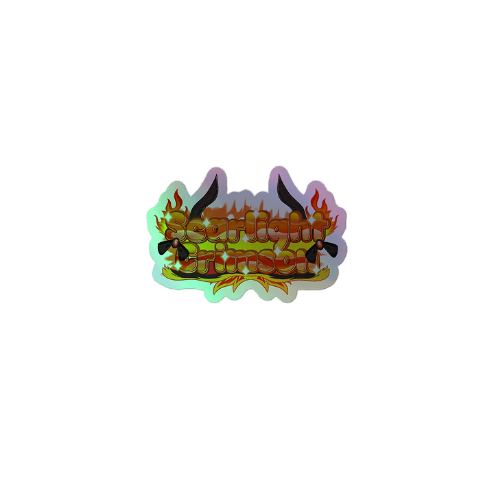 Fiery Kiss-Cut Sticker Sheet product image (1)
