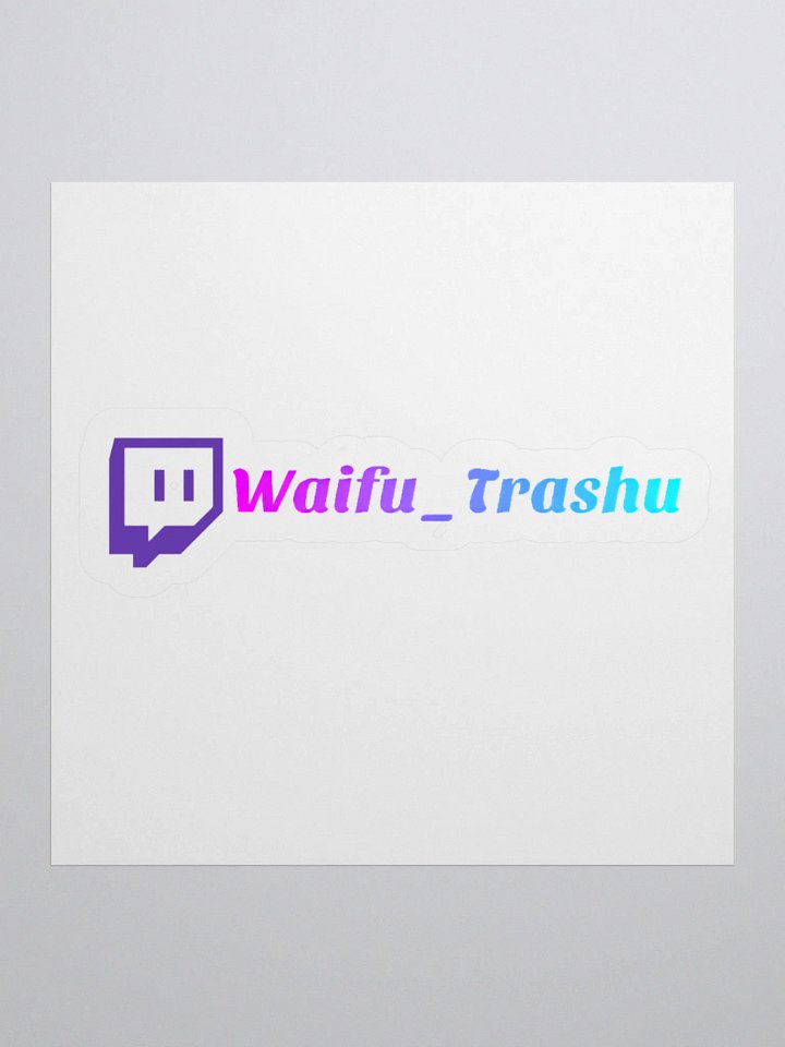 Waifu_Trashu Gradient Logo Stickers product image (1)