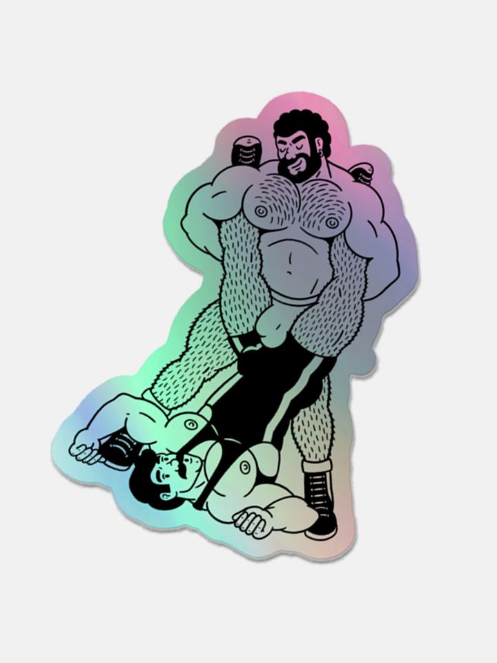 Wrasslin' Holo Sticker product image (2)