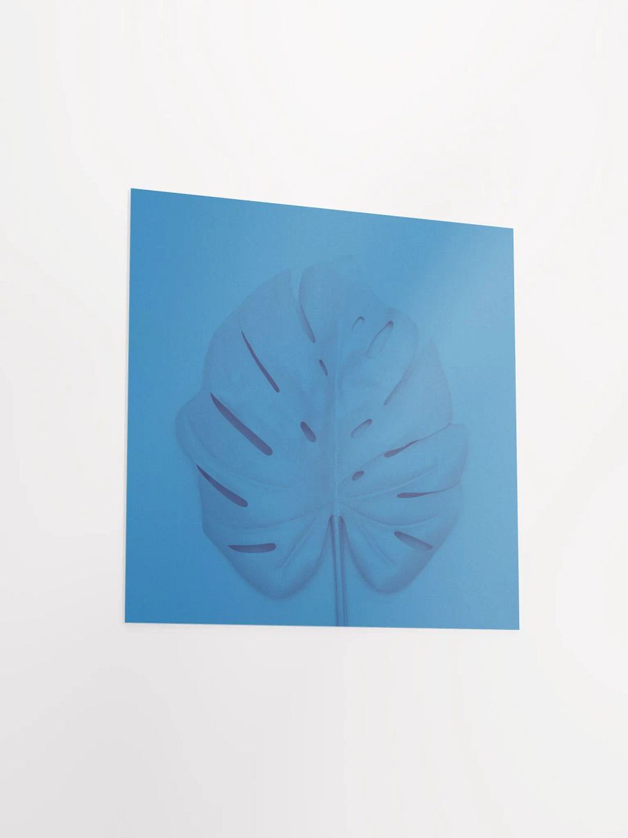 Monstera Blue Pop Art Leaf Print product image (12)