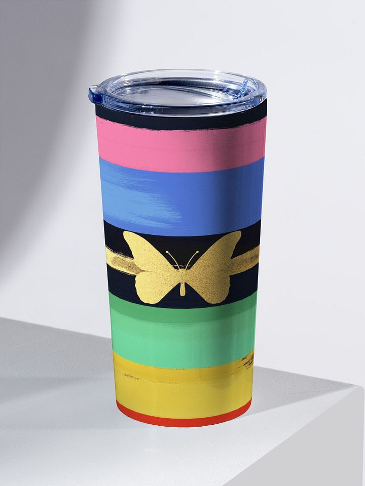 Stripes of ADHD Gold Butterfly Tumbler product image (2)