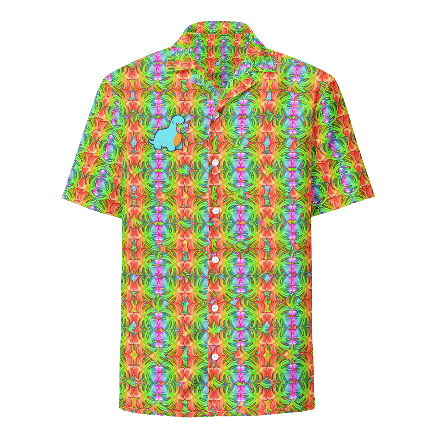 Rainbow Munch Monstera Hawaiian Shirt product image (1)