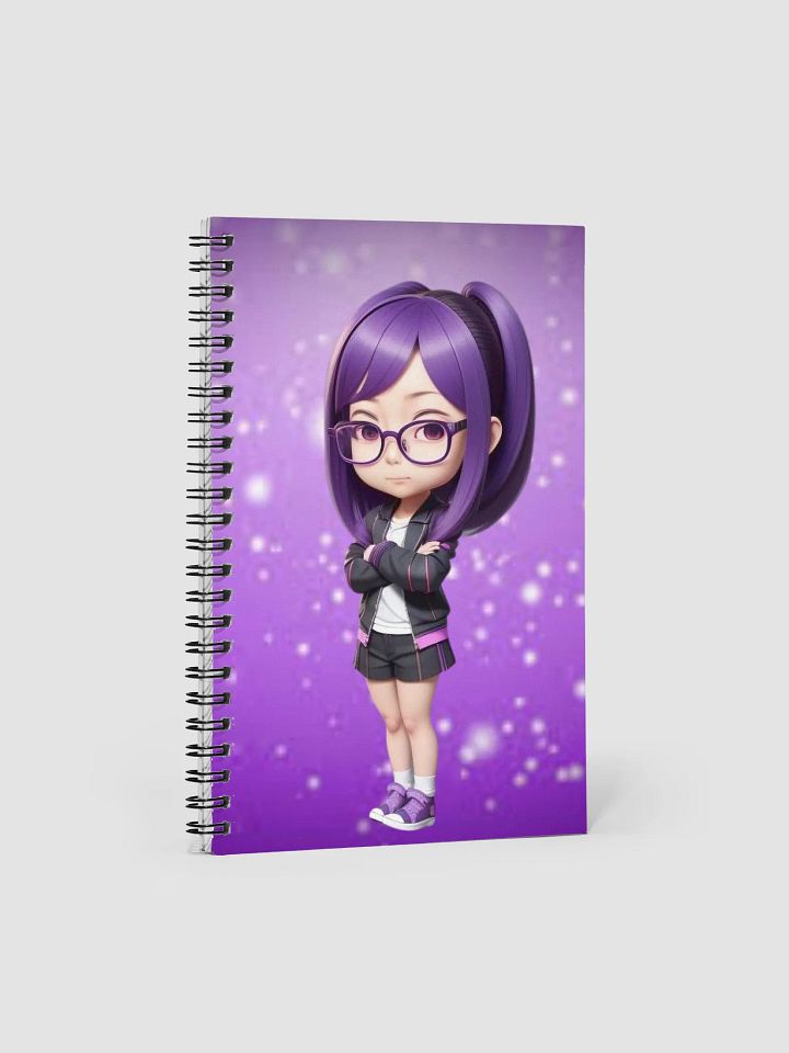 (PURPLE CHIBI) K Spiral Notebook product image (1)