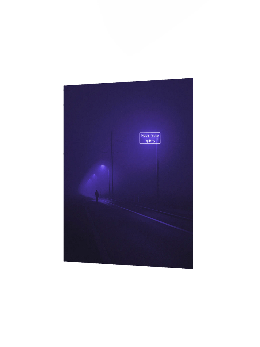 "Hope faded quietly" Matte Poster product image (10)