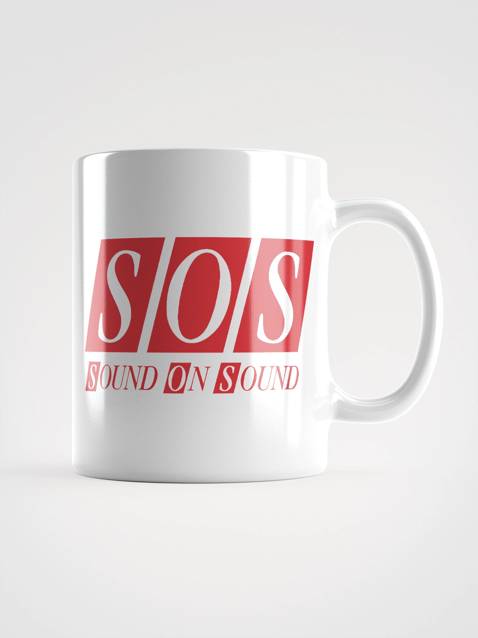 White Mug - Red SOS Logo product image (3)