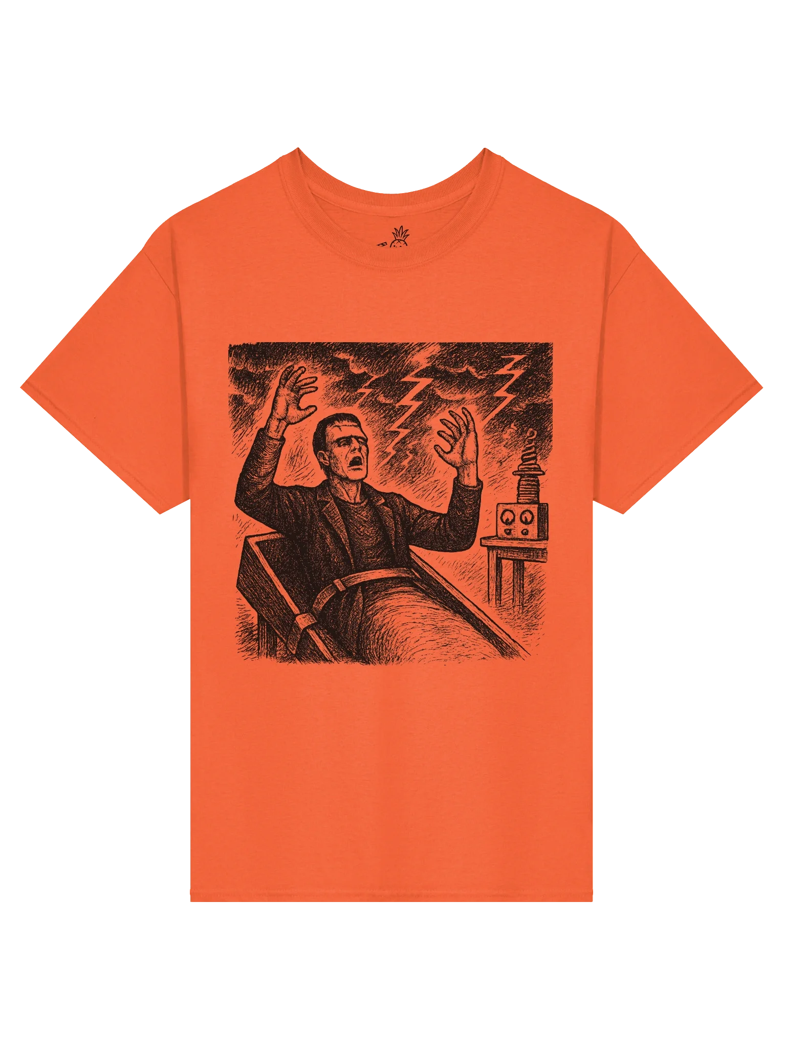 Frankenstein Awakening in the Laboratory Mary Shelley Boxy Fit Unisex T-Shirt product image (6)