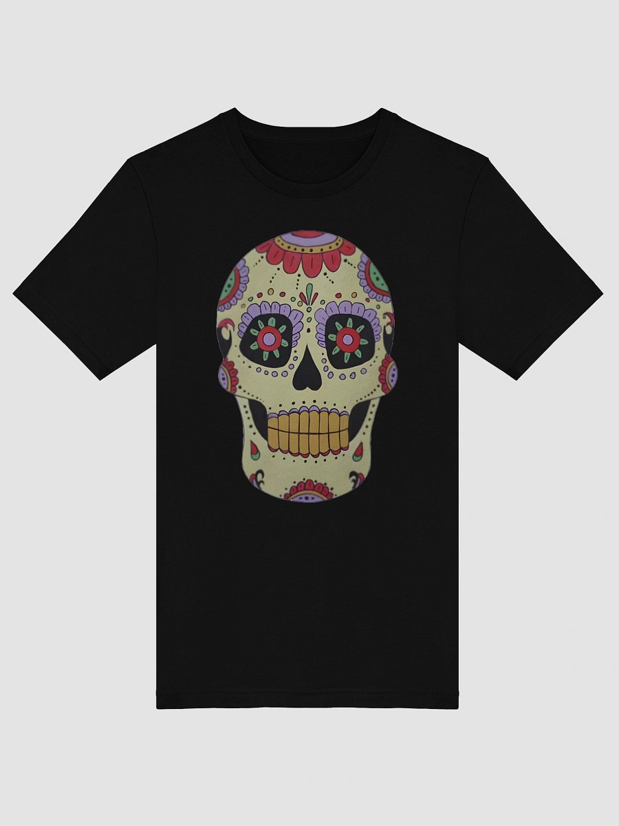 Calavera Sugar Skull (art by Dina R.) - acrylic painting picture - T-Shirt product image (5)