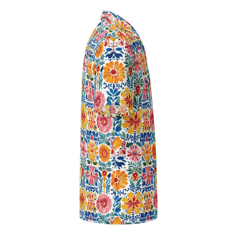 Folk Art Floral Pattern-Seamless Mexican Papel Picado Hawaiian Shirt product image (4)