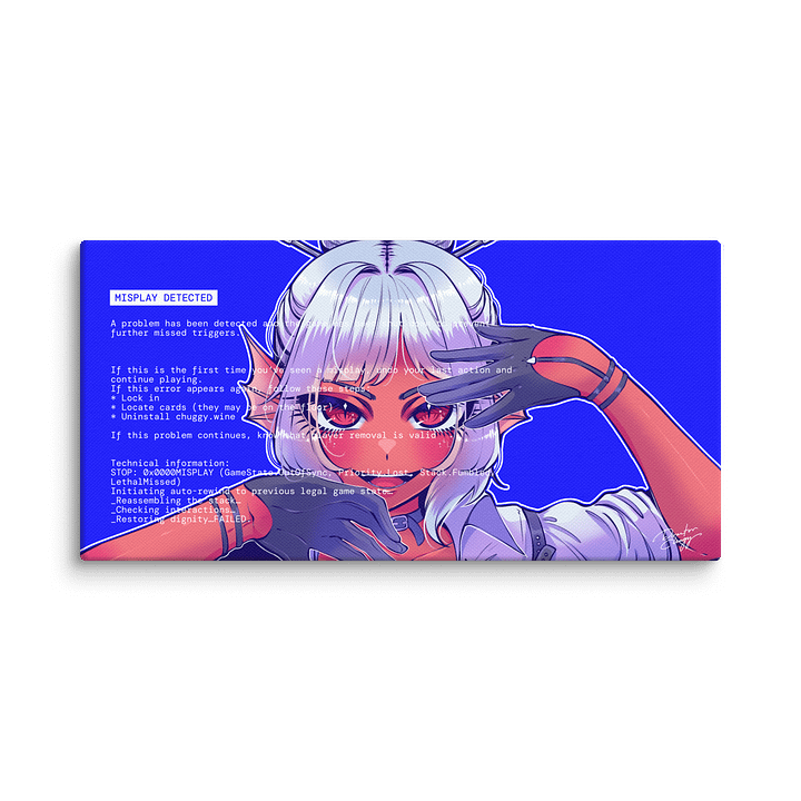 Misplay Detected Canvas Wall Art product image (1)