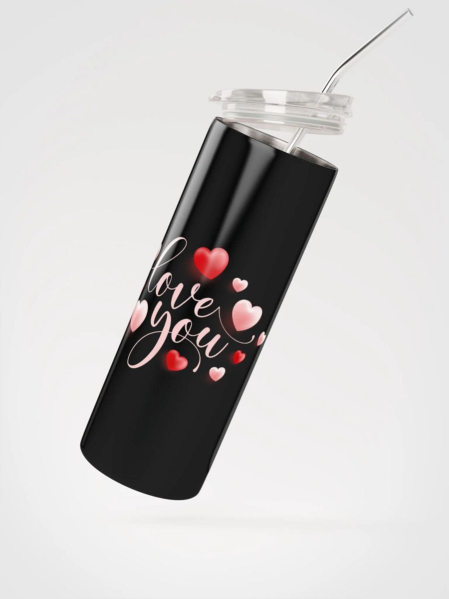 Love You Hearts Stainless Steel Tumbler: Share Love in Every Sip product image (2)