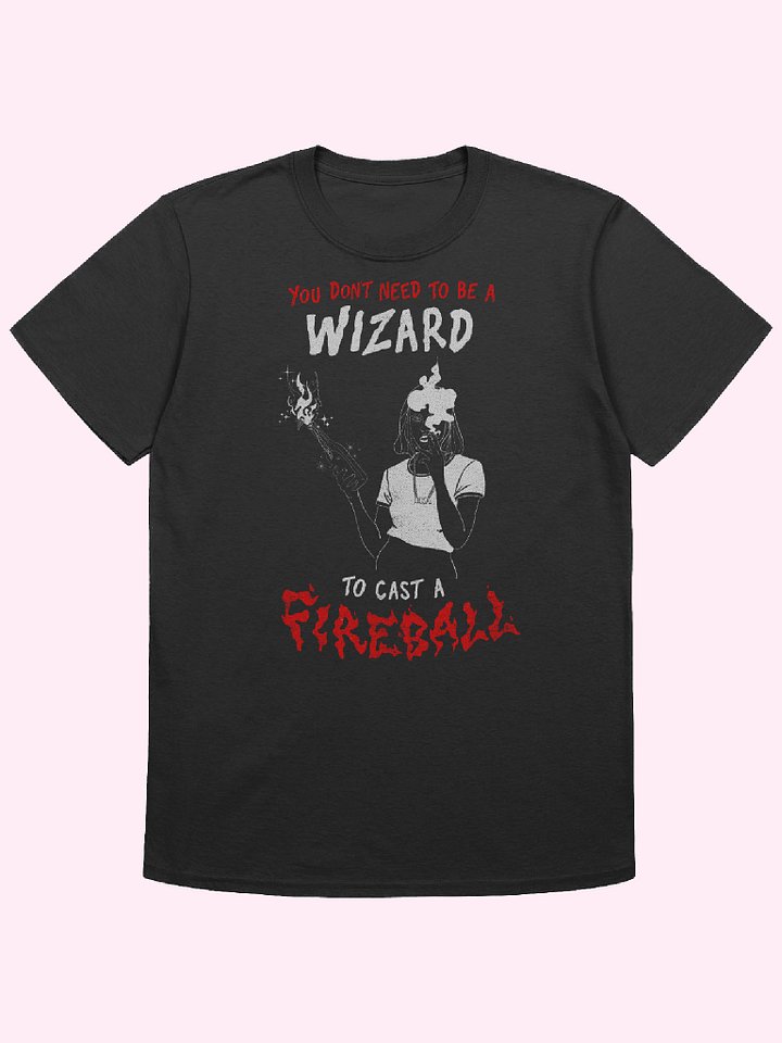 Fireball Cigarette Tee // White on black product image (1)