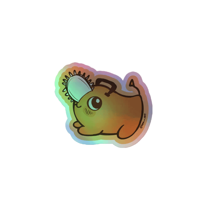 Pochita - Holographic Stickers product image (1)