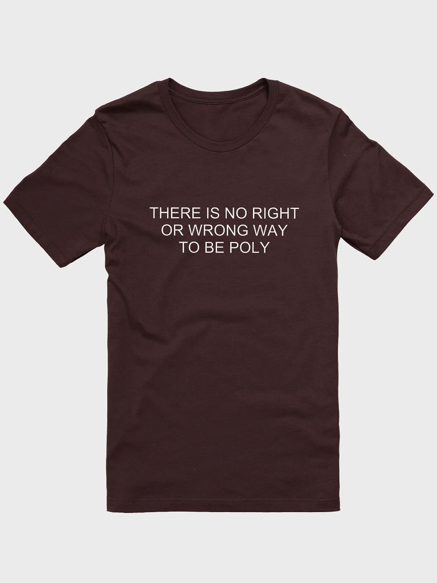 no wrong way to be poly t-shirt product image (1)