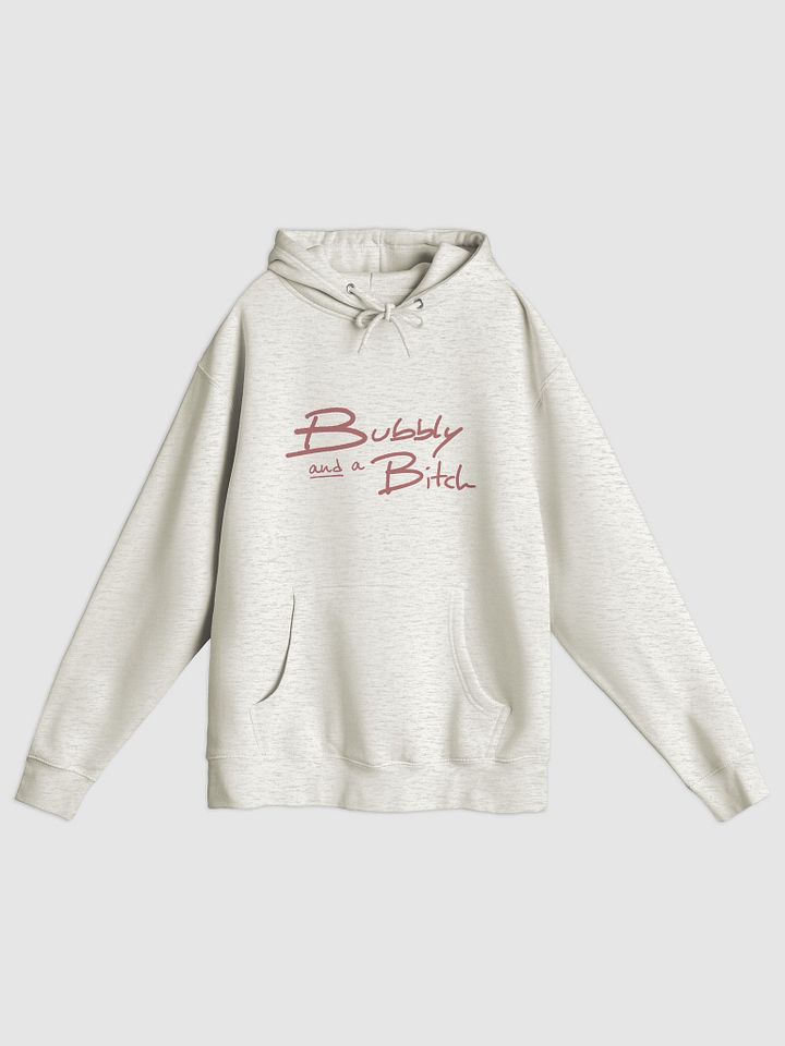 Bubbly and a B*tch (mauve shadow design) printed premium pullover hoodie product image (7)