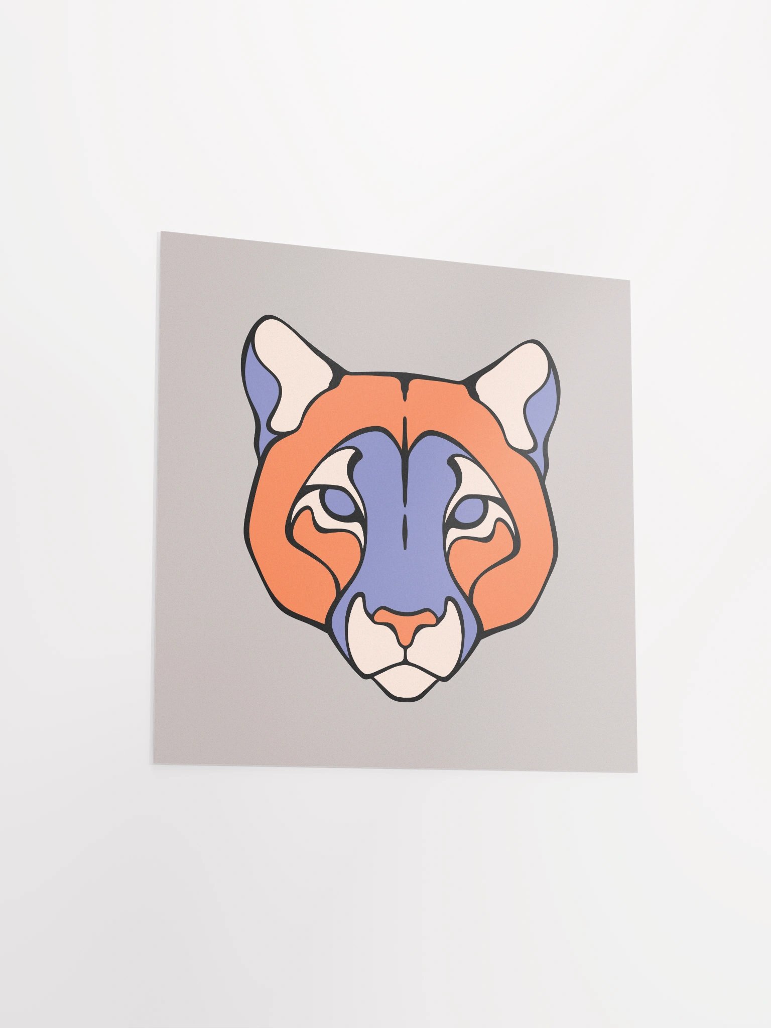 Puma's Gaze - Square Matte Paper Poster product image (3)