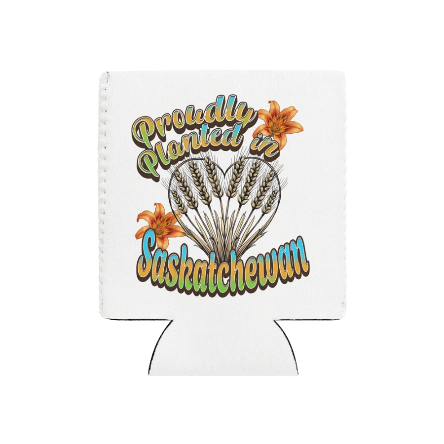 Proudly Planted In Saskatchewan Pride Can Cooler product image (1)
