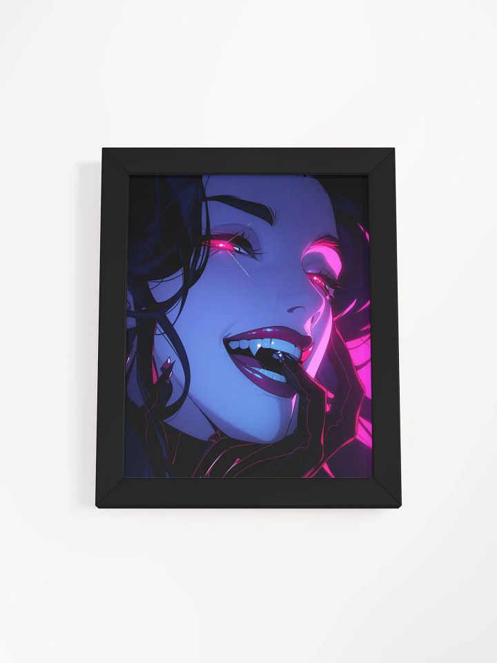 Framed Neon Bliss Matte Poster product image (2)