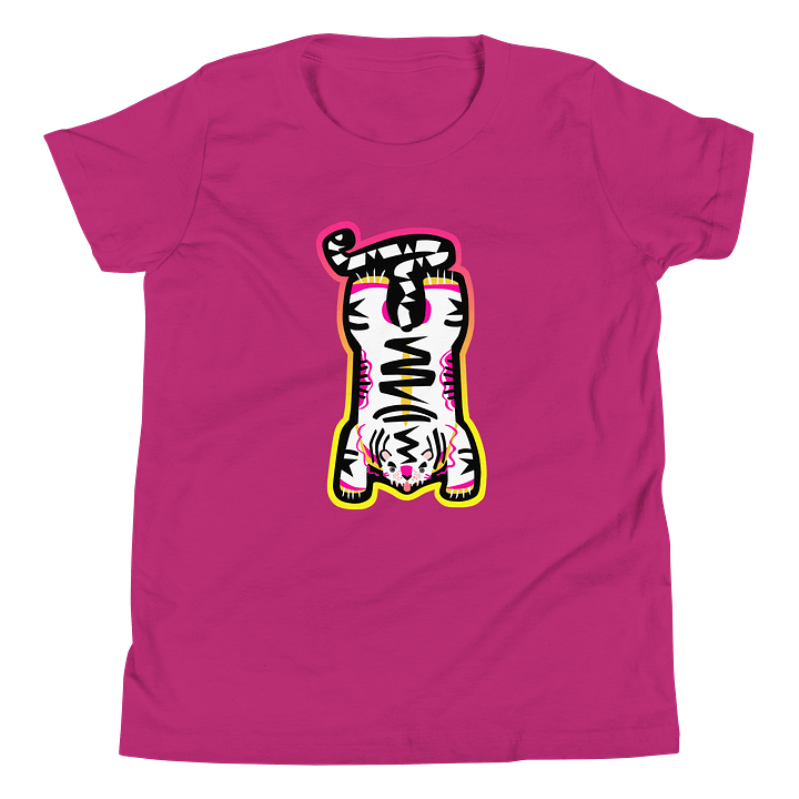 Electric Tiger in White - Youth T-shirt product image (1)