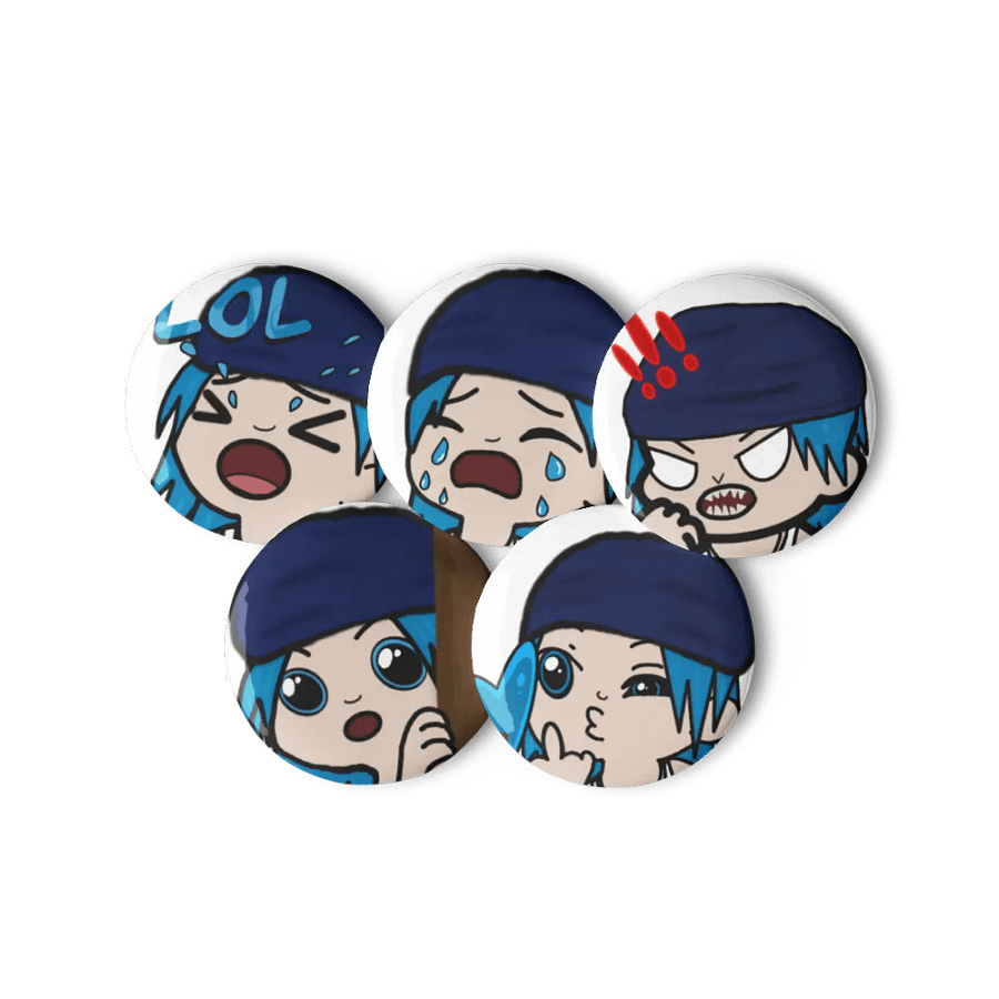 Hella Emoji Pin Button Set product image (11)