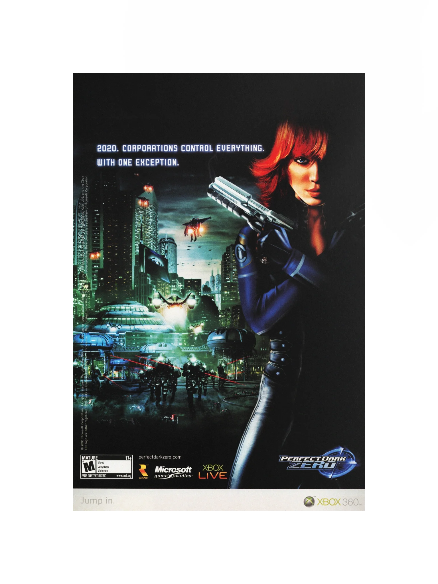 Perfect Dark: Zero (Xbox 360) - Promotional Poster/Flyer product image (4)