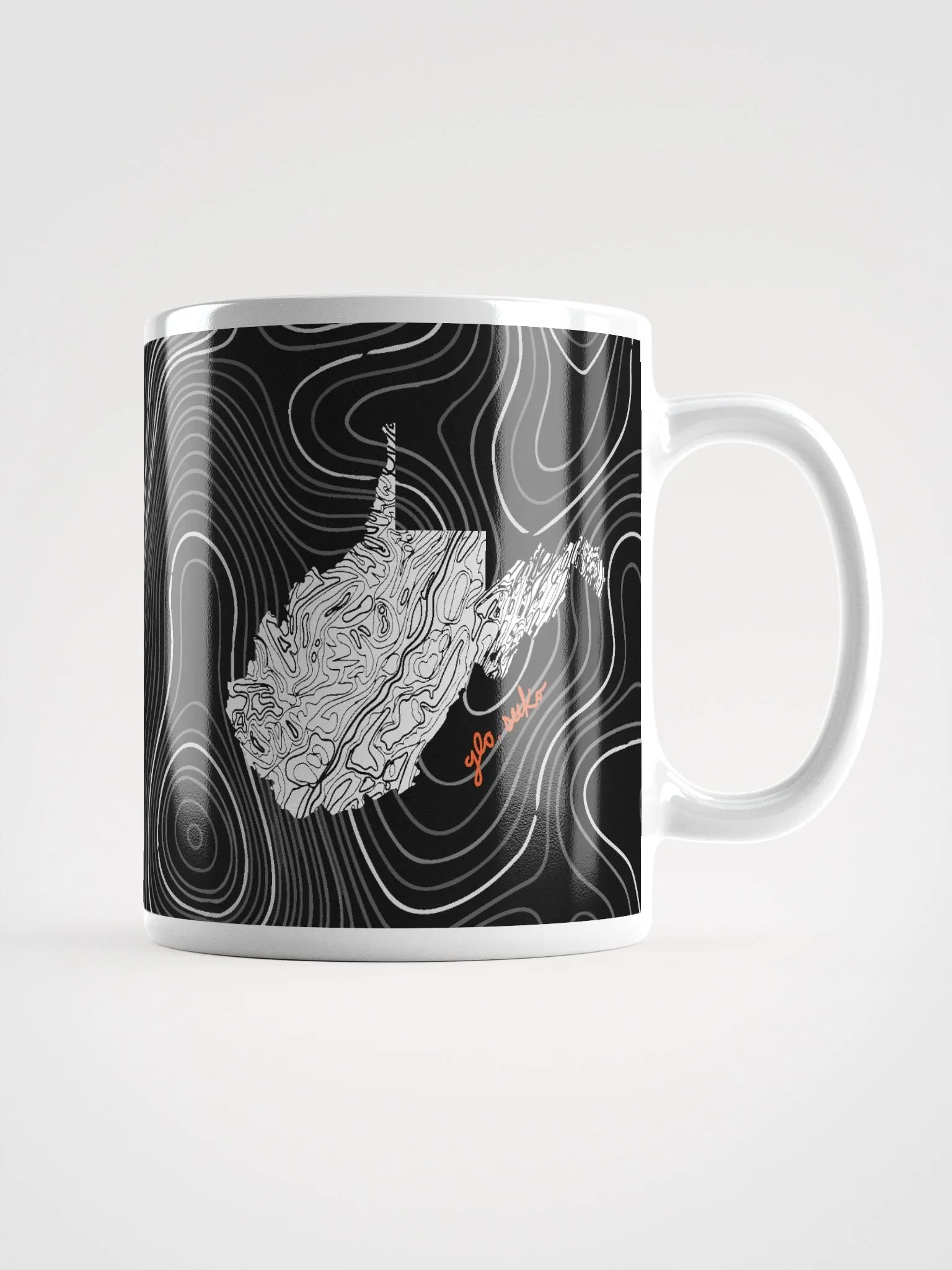 WV Topographical Mug White product image (3)