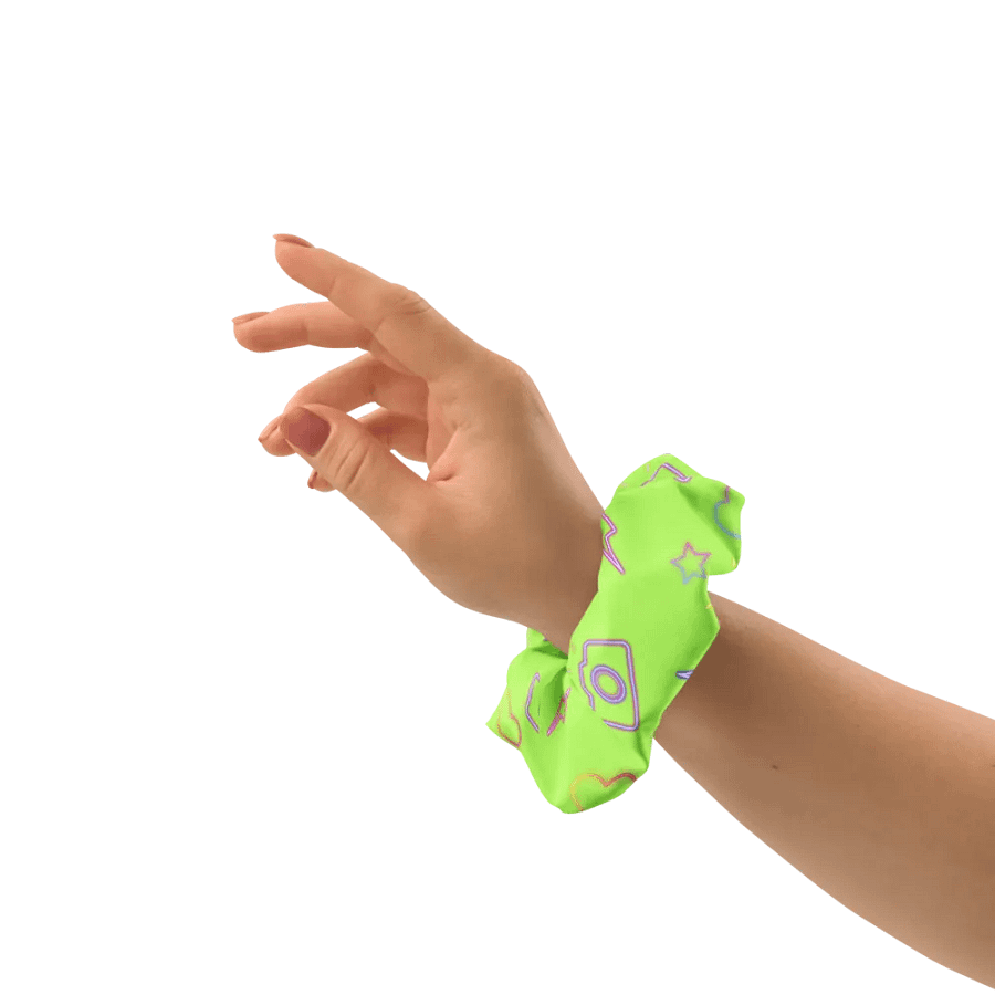 Funky Fotog Neon Green Scrunchy product image (3)
