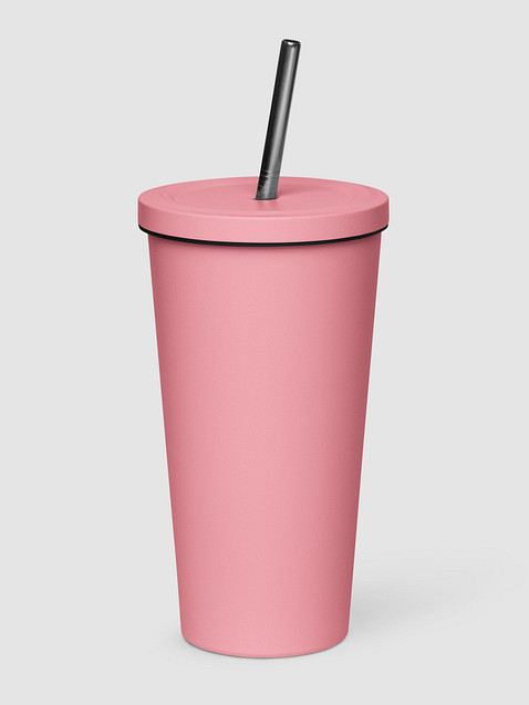 Photo showing Insulated Tumbler with a Straw