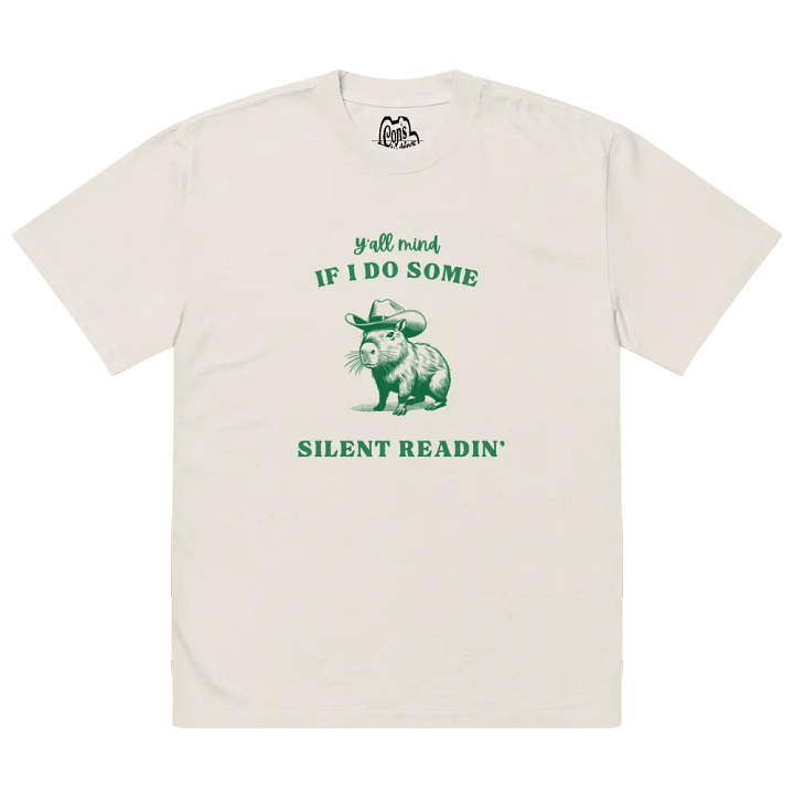 Silent Readin' | Oversized Tee product image (2)