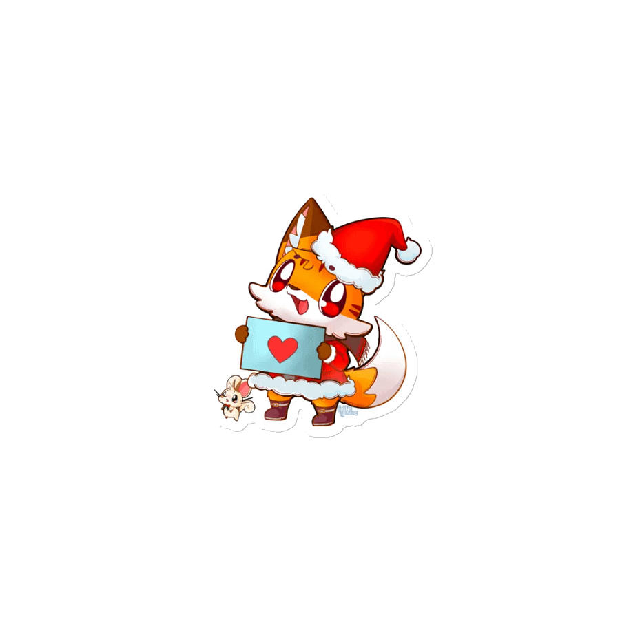 🦊🐭 Happy Holidays from Tots and Mit ❄️Magnet product image (1)