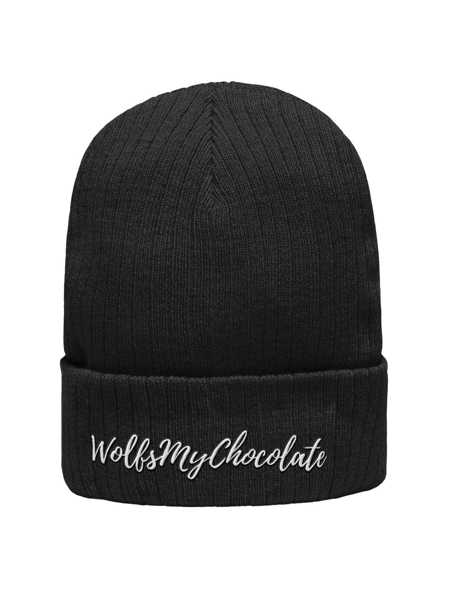 EcoRibbed: WolfsMyChocolate Recycled Knit Beanie product image (1)