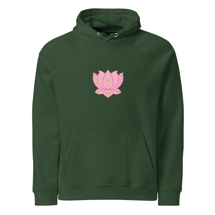 Golden Lotus Eco Raglan Hoodie product image (1)