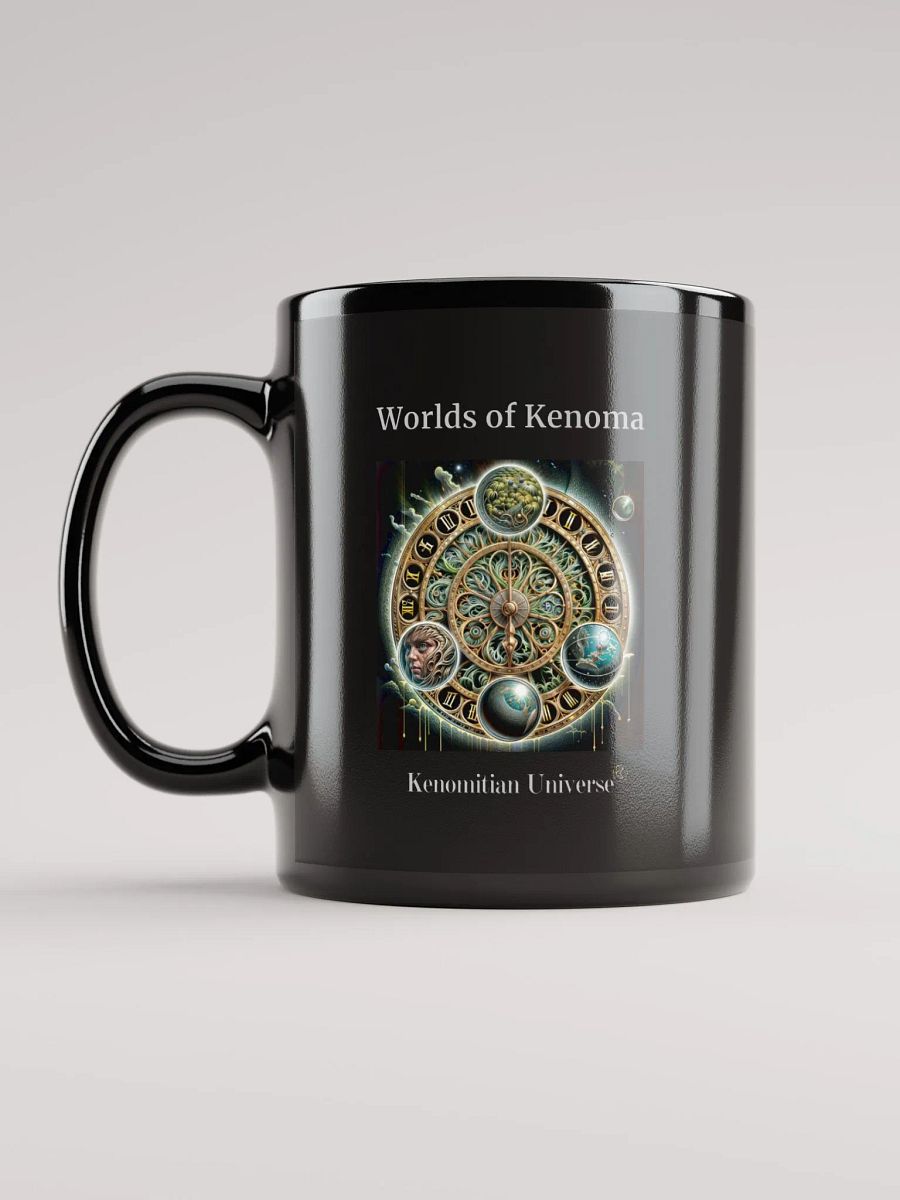 Worlds of Kenoma | Black Glossy Mug product image (2)