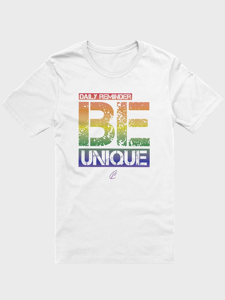 Rainbow Be Unique - White TShirt product image (1)