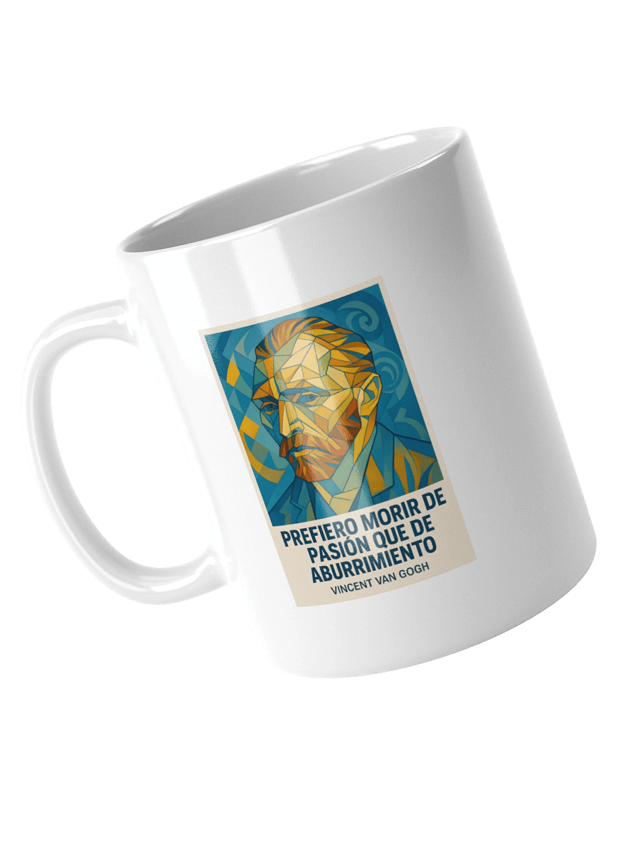 TAZA ultra-premium retrato cubista de van Gogh fusionando post-impresionismo y cubismo product image (12)