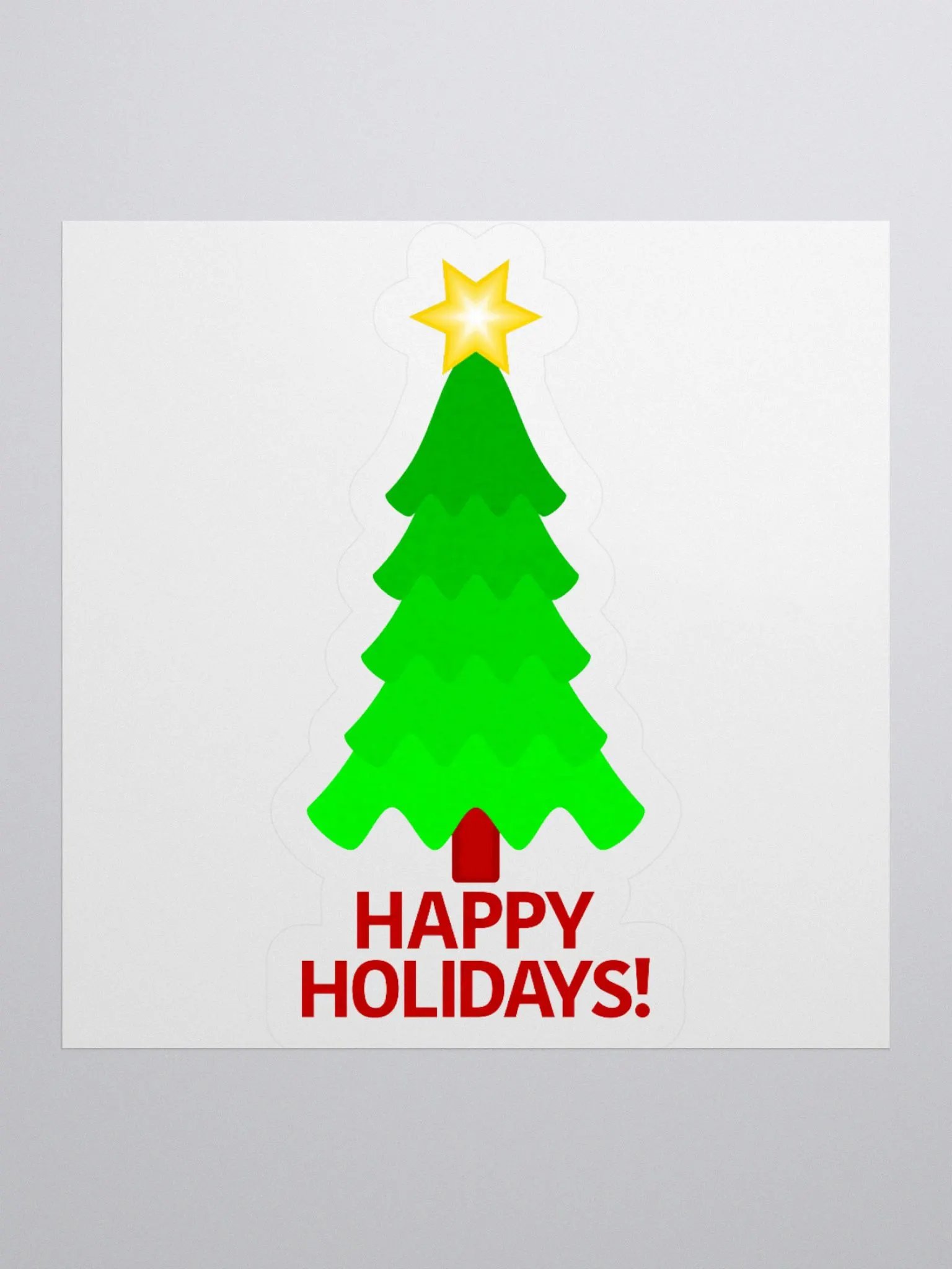 Christmas Tree With Bright Star Stickers product image (1)